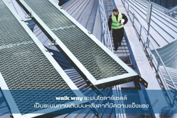 วอร์คเวย์ (walk way) สำหรับงานโซล่ารูฟ